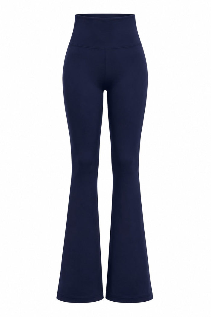 The Flow High-Waist Flare Legging - Blue - Front