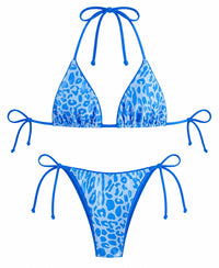 The Tulum Bikini Set - Blue - Front