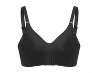 Second-Skin Seamless Push-Up Bra - Black - Back