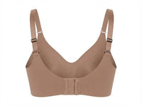Second-Skin Seamless Push-Up Bra - Coffee Brown - Back