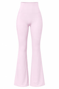 The Flow High-Waist Flare Legging - Pink - Front