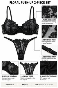 Wireless Lace Bra Set, 3 Pack - Details
