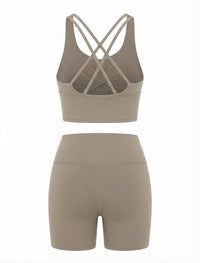 The Studio Cross-Back Set - Warm Taupe - Back