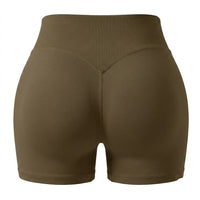 The Seamless Lift Short - Brown - Back