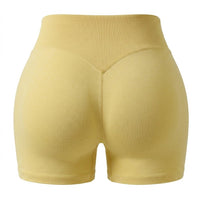 The Seamless Lift Short - Yellow - Back