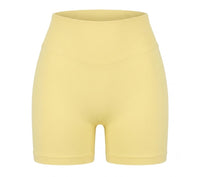 The Seamless Lift Short - Yellow - Front