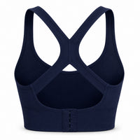 Momentum Seamless Support Bra - Blue - Back