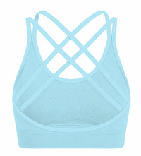 Essential Seamless Bra - Light Blue - Back