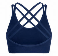 Essential Seamless Bra - Navy - Back