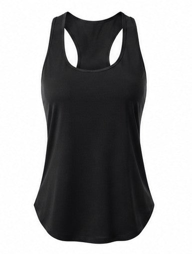 Nova Racerback Tank - Black - Front