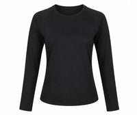 Drift Raglan Long-Sleeve Tee - Black - Front