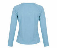 Drift Raglan Long-Sleeve Tee - Light Blue - Back