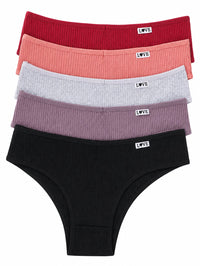 The Ribbed Brief 5-Pack - Red Mix